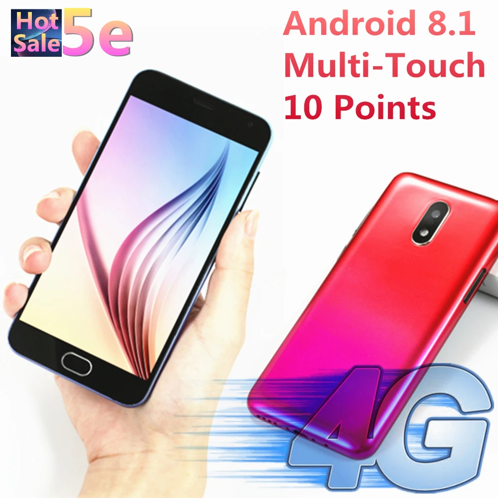 Оригинальный 5e Android 8 1 MTK6735 4G LTE четырехъядерный 5 0 &quot13MP 2 Гб ОЗУ 16 ПЗУ мобильные