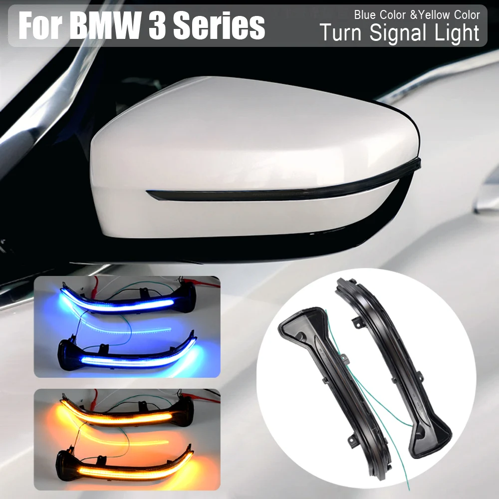 

Scroll LED Dynamic Turn Signal Light Side Mirror Flashing Light Repeater Blinker For BMW 5 6 7 8 3 Series G38 G30 G31 G11 G20 M5