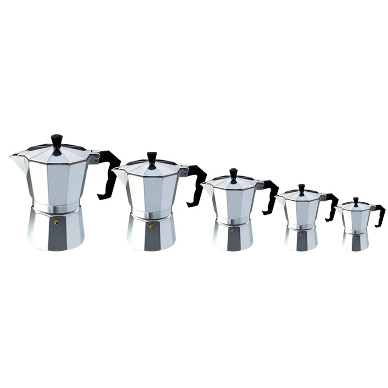 

HOODAKANG 1/2/3/6/9/12/14cup Stovetop Moka Coffee Maker Italian Top Moka Espresso Cafetera Expresso Percolator Cafe Coffee Pot