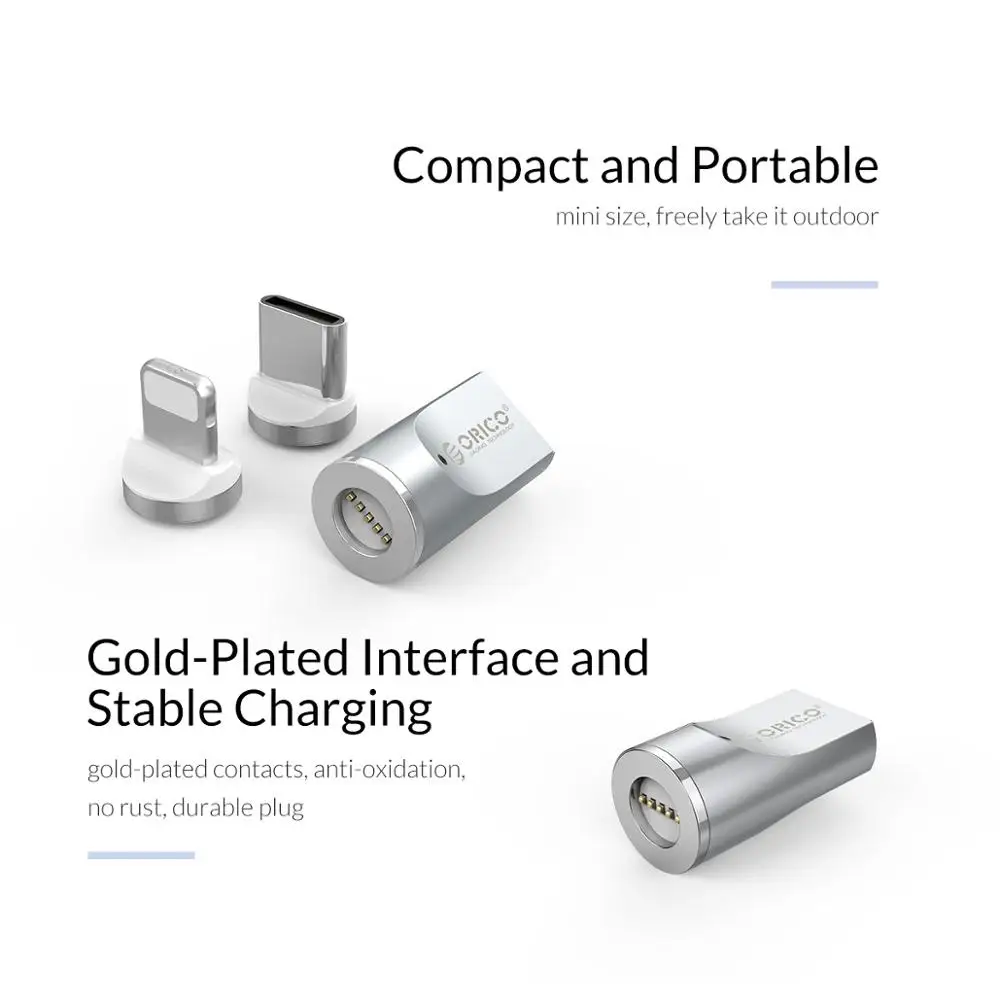 ORICO OTG Магнитный Micro USB-Type C конвертер адаптер для Macbook iPhone samsung huawei зарядки передачи даты