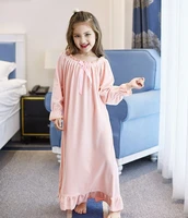 girls pajama dress plush long sleeve children princess nightdress pijamas vestidos de noche nightgown night wear for kids girl