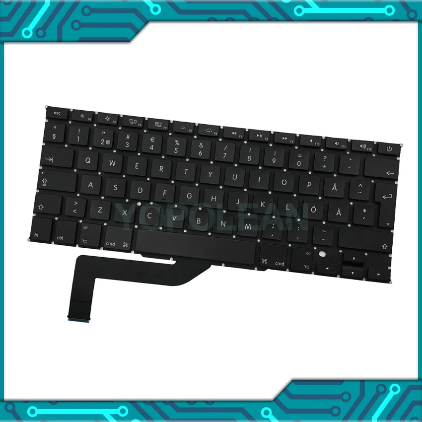 5 шт./лот Новинка A1398 шведская Клавиатура для ноутбука MacBook Pro Retina 15 &quotШвеция