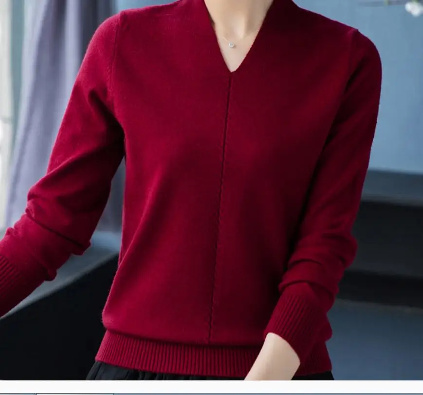 

2021 spring and autumn winter Long sleeve Women's Sweater coat