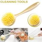 Горячая многофункциональная Чистящая Щетка с длинной ручкой, подвесная чаша для кухни, щетка для очистки раковины для кухни, ванной комнаты
