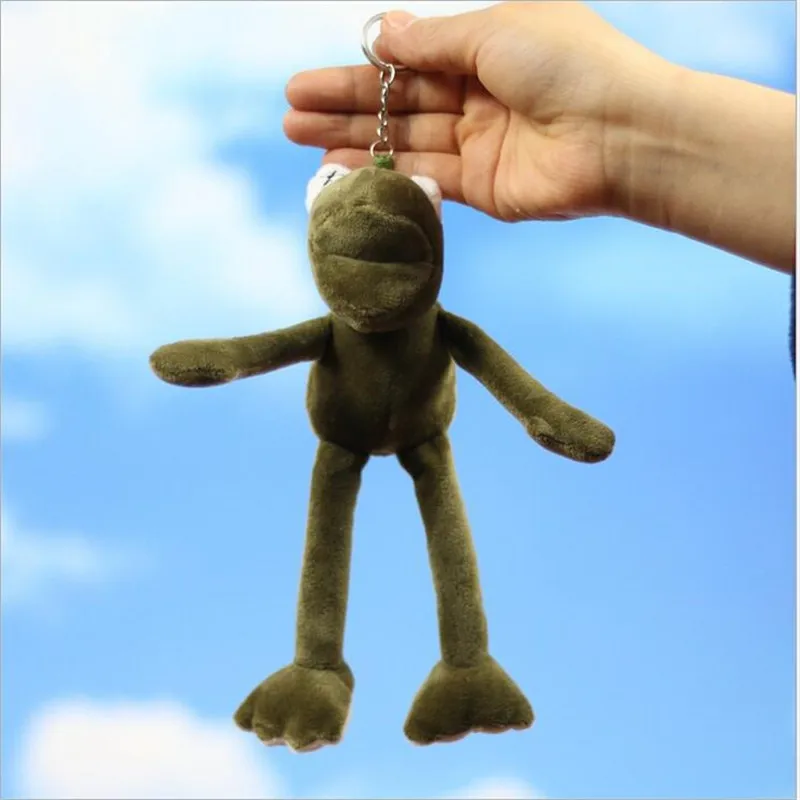 

1Pcs Cute Long-Legged Frog Plush Toy For Girl Gift Pendant Doll School Bag Keychain Clothing Luggage Accessories 18cm