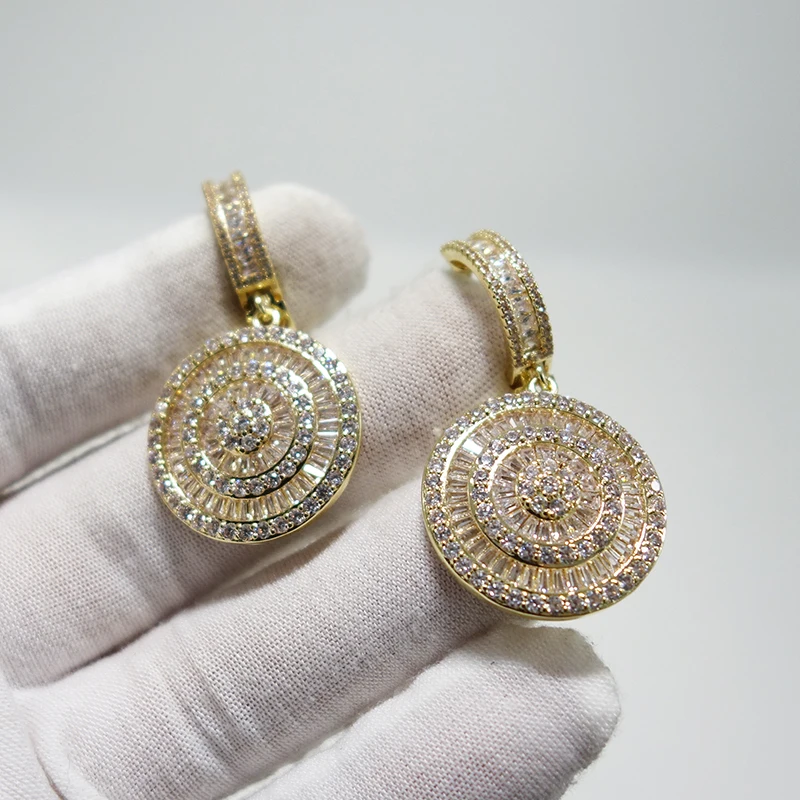 

New Trendy Geometric Hoop Earrings For Women Wedding Party Dubai Bridal Jewelry boucle d'oreille femme 2021