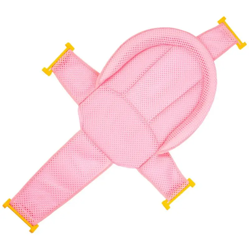 

Newborn Baby Bath Anti-skid Bathtub Net Seat Adjustable Sling Cross Mesh Bed Mat 203E