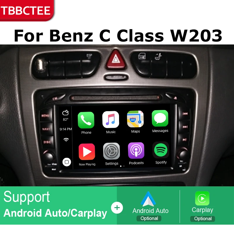 Автомобильный GPS-навигатор на Android для Mercedes Benz C Class W203 2001 ~ 2004 автомобильный