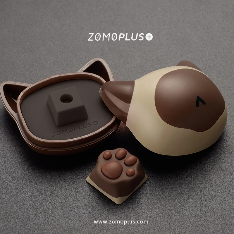 

ZOMO PLUS Multi-Color ABS & Silicon Artisan Keycap Mechanical Keyboard Kawaii Cat Paw Keycap