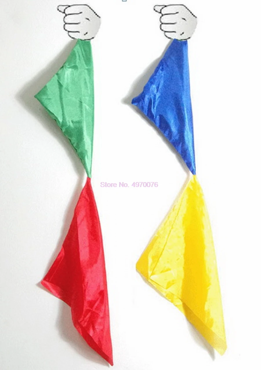 200 шт. детский шелковый шарф 4 цвета|Волшебные фокусы| |