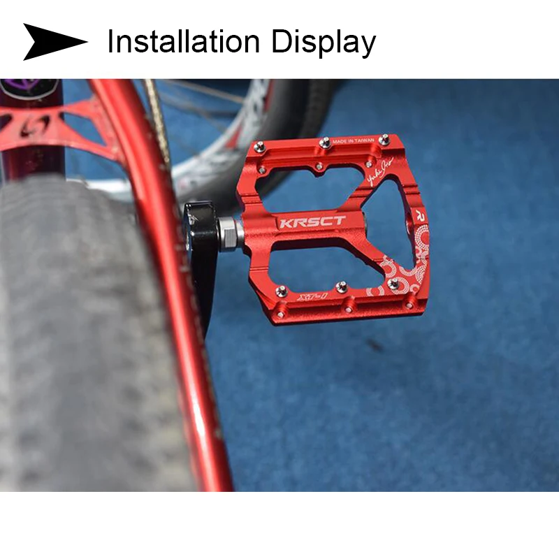 KRSCT MTB Педали ЧПУ Сверхлегкий Алюминий сплав педали герметичный Подшипник