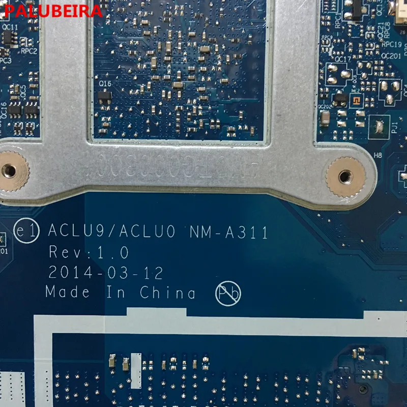PALUBEIRA Lenovo ACLU9/ACLU0 NM A311 G40 30 материнская плата для ноутбука с процессором DDR3 100% ТЕСТ