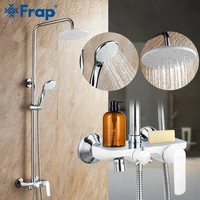 Frap Bath Shower Faucet Rainfall Shower Head Hand Sprayer Bathroom Bath System Set Water Tap Mixer Torneira Banheiro Grifo Ducha