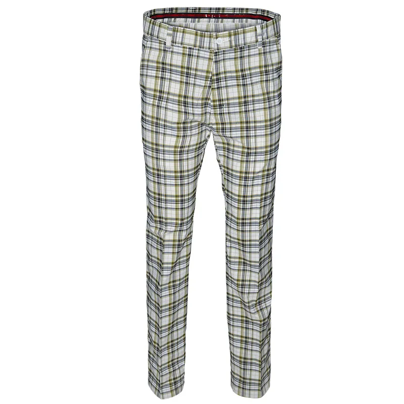Мужская одежда для гольфа, спортивные штаны, Vete men ts De Golf Pour Hommes, Брендовые мужские британские повседневные штаны, уличные шаровые штаны, тонкие клетчатые брюки