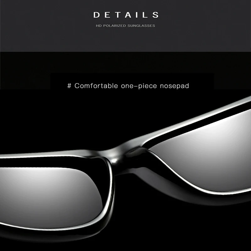 2020 Мужские поляризационные солнцезащитные очки женские для вождения квадратные