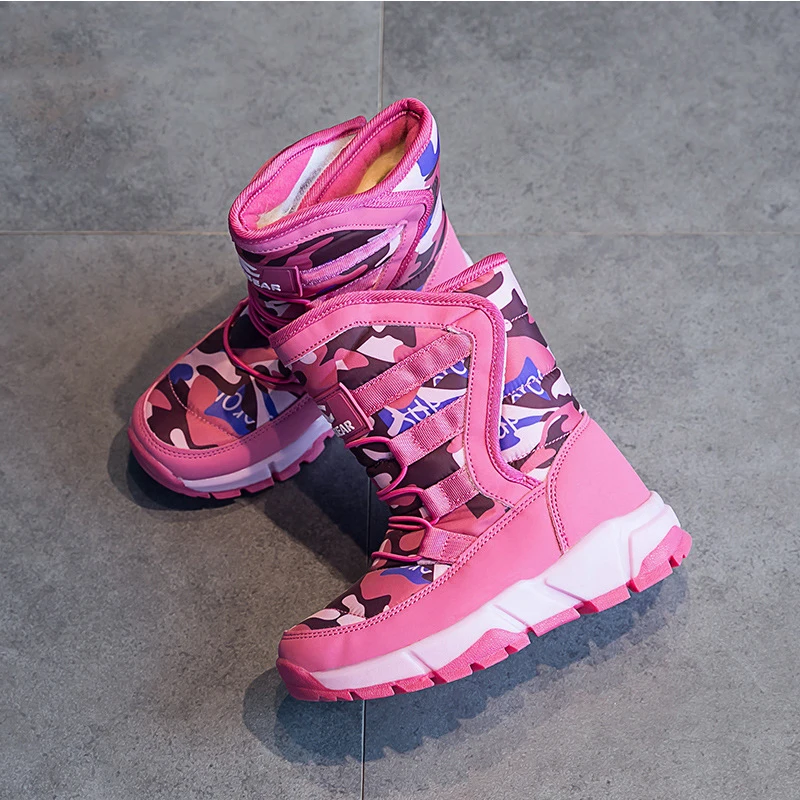 Зимние ботинки для мальчиков зимние детские спортивная детская обувь и девочек