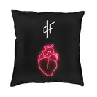 Персонализированный квадратный Чехол-подушка в форме сердца PNL QLF рэпер певец украшение 3D двухсторонняя искусственная кожа для автомобильного дивана