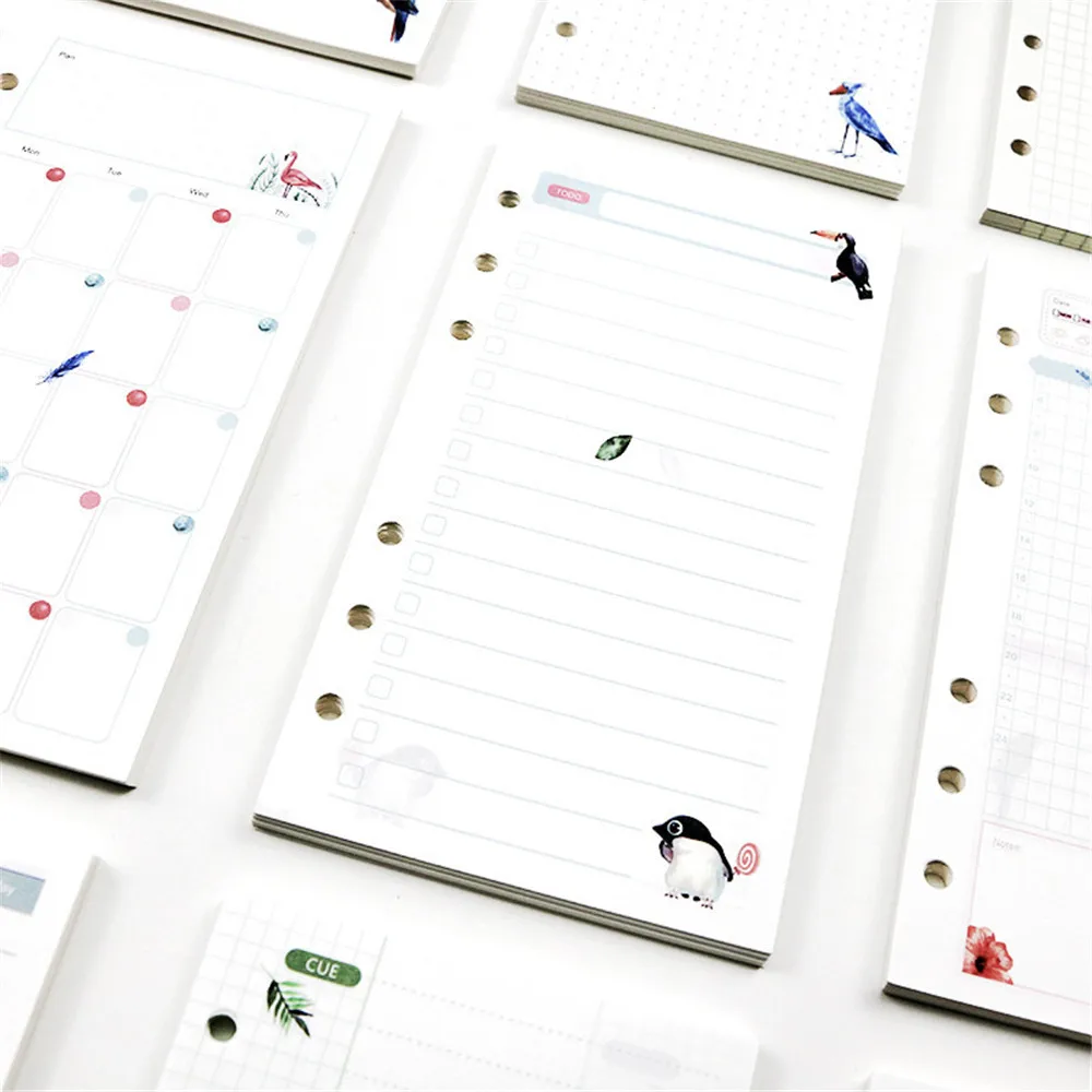 45 листов блокнот с изображением птиц из мультфильма заправка Kawaii канцелярские