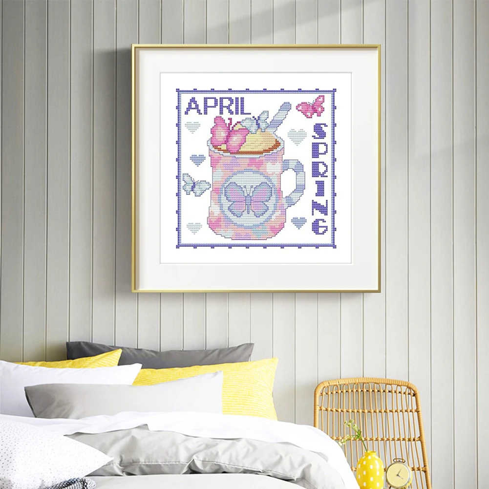 

5D Diamond Painting Dessert Cup Full Drill Round Rhinestone Mosaic Pictures Home Decor Gift Round DIY Diamond Painting