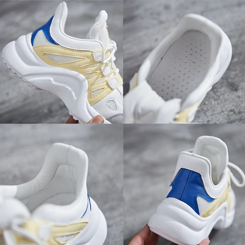 Женская обувь для бега Сезон осень Вулканизированная Женские кроссовки на