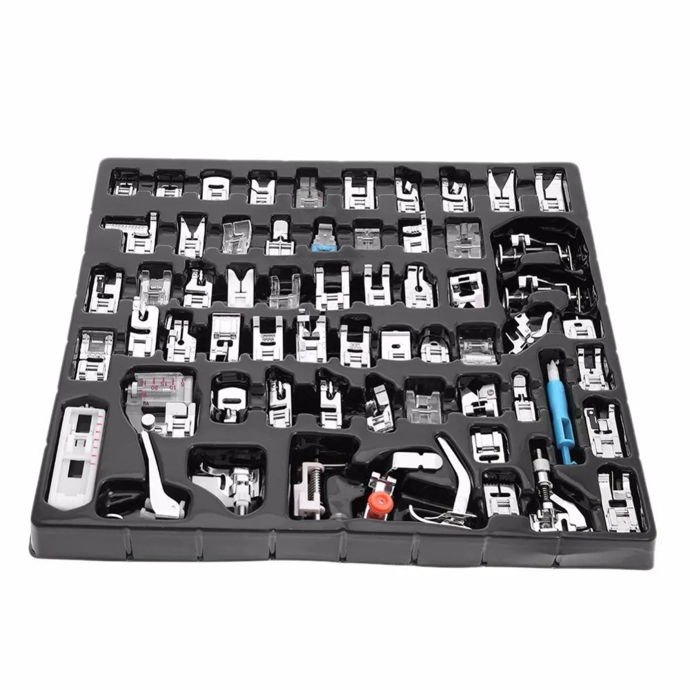 62 шт. инструмент для шитья ног аксессуары бытовая швейная машина прижимной набор