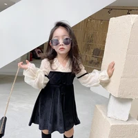 gooporson autumn kids clothes fashion korean long sleeve princess dress vestidos toddler girls costume spring children dresses