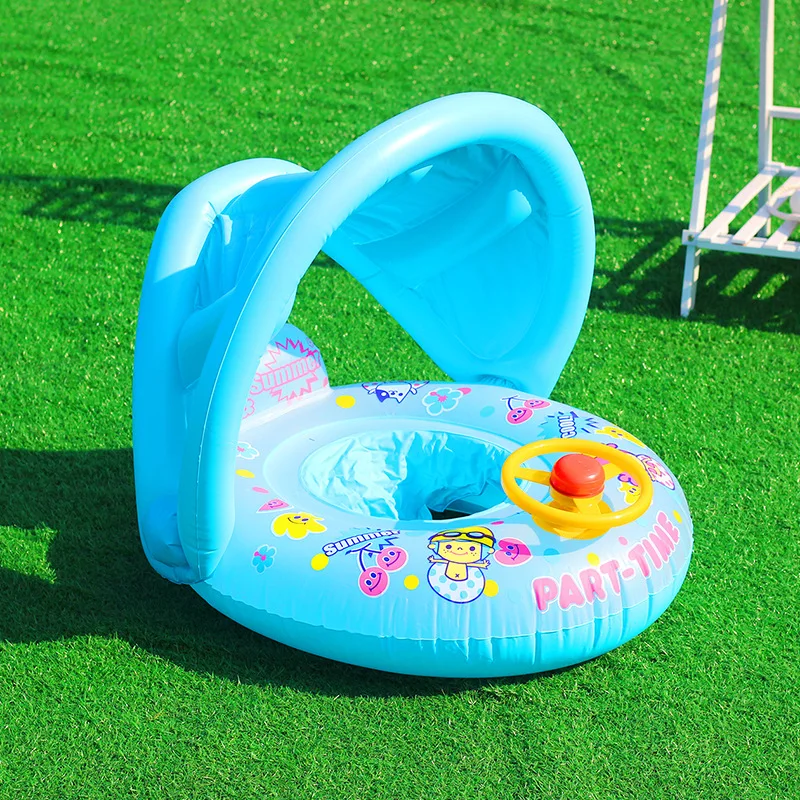 Inflatable circle. Круг для малышей плавательный с зонтом. circle baby. inflatable circles sonic.