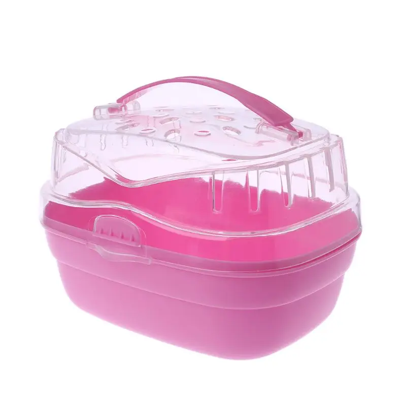 

D0JA Hamster Cage Pet Outdoor Carrier Portable Small Animal Go Out Box