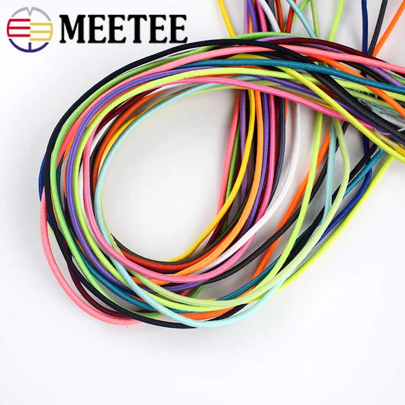 30 метров 2 5 мм Экологичный эластичный шнур для шитья эластичных лент круглые