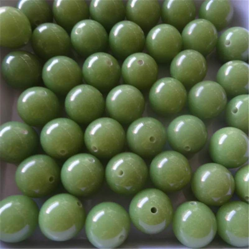 Natural night light stone ball with hole fluorite pearl scattered bead necklace hand string accessories beads | Украшения и