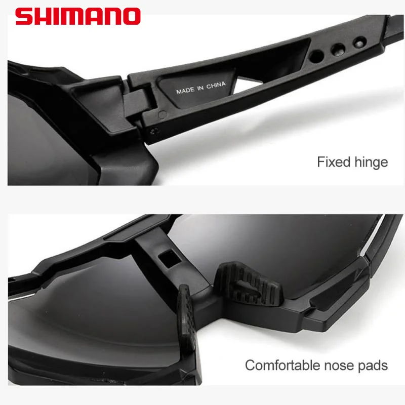 

Shimano Color Changing Riding Glasses HD Polarized Riding Sunglasses Mountain Bike Glasses Sports Men's and Women's Sunglasses