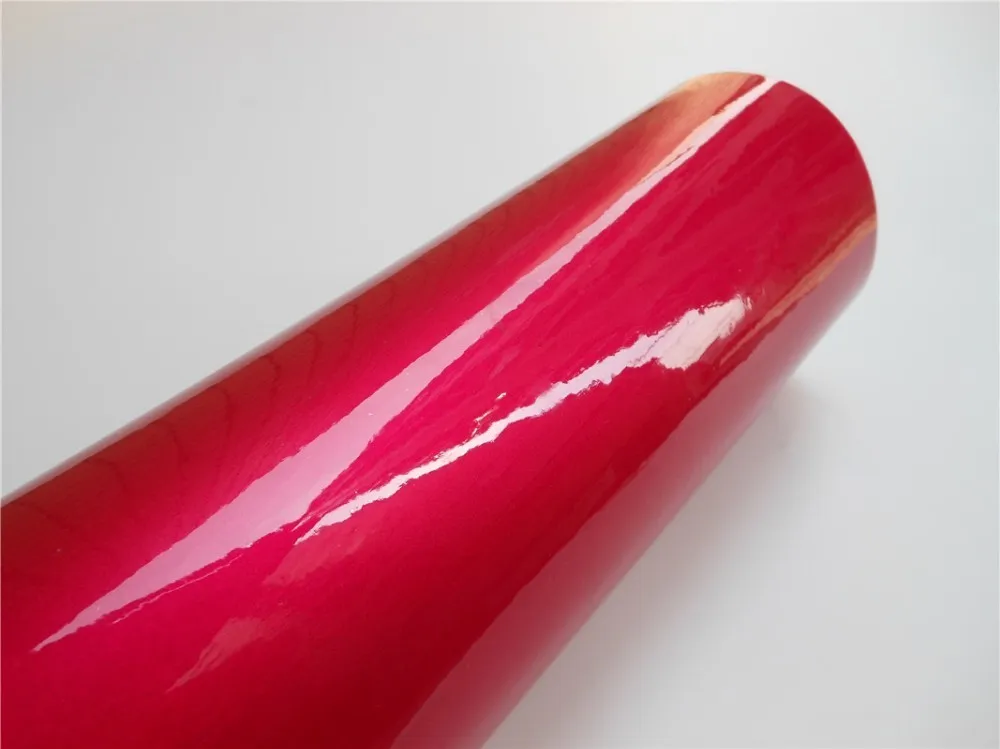 Ультра глянцевая розово-красная оберточная пленка из винила "Candy" для автомобилей, мотоциклов, мебели и других транспортных средств.
