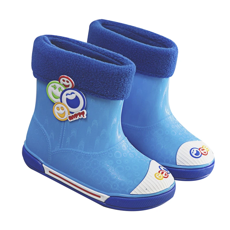 

Kids Waterproof Boots Children's Warm Water Shoes Cartoon Patterns Skid-proof Rainfall Boots Winter Shoes