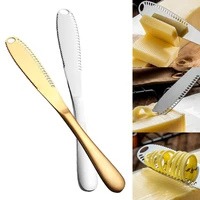 butter knife stainless steel cheese butter cutter with hole multifunction wipe cream bread knife cheese board kitchen gadgets