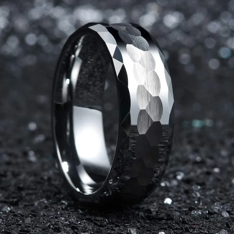

New Fashion 8MM Silver Stainless Steel Ring for Women Men Promise Ring Wedding Party Jewelry for Women