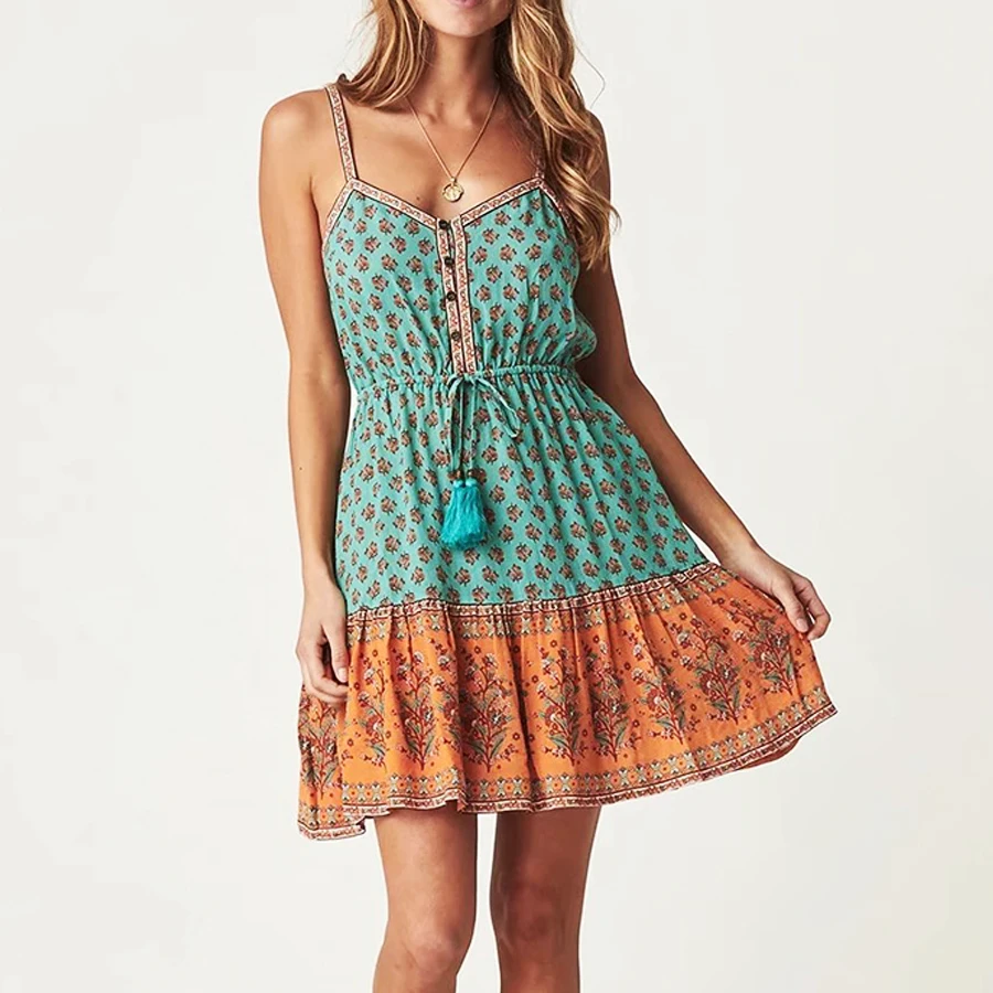 Женское мини платье на бретелях без рукавов|Женские платья| |