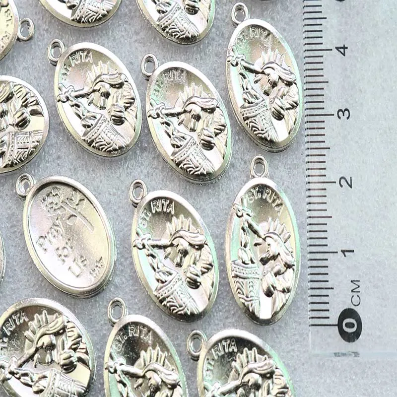100 Pieces/Catholic Amulet Medal Catholic Gift Virgin Mary Sacred Heart Saint Charm Jewelry | Украшения и аксессуары