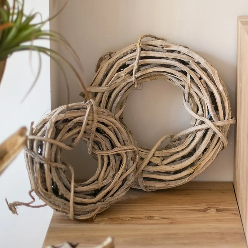 Дерево лоза венок плетеные ветви Березовая гирлянда из цельного дерева