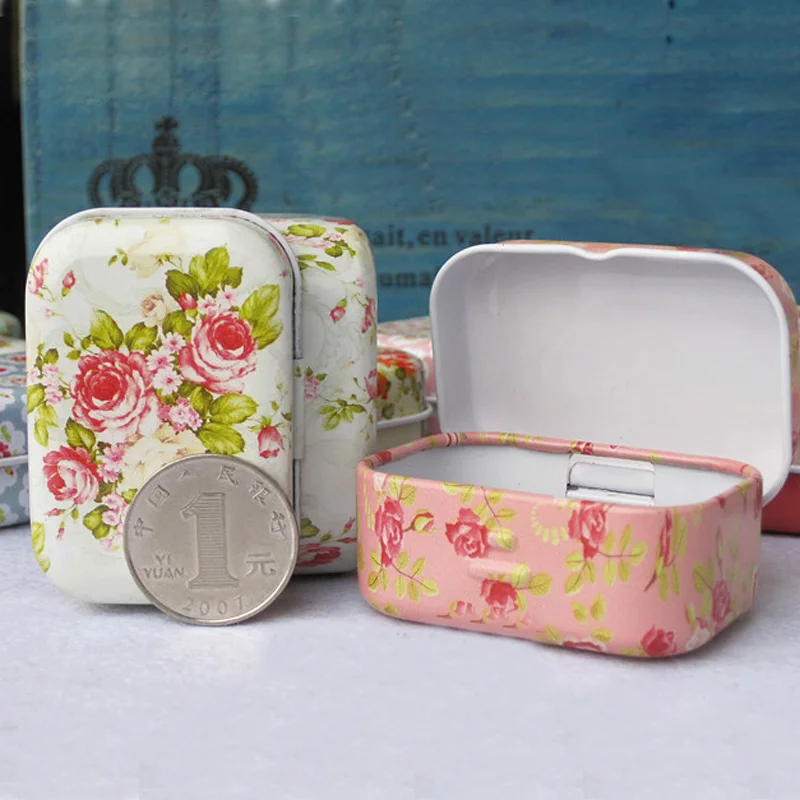 1 шт. Портативный Винтаж мини небольшой металлический квадрат конфеты Монета