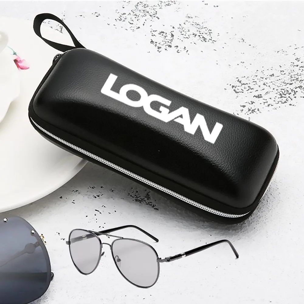 

For Renault Logan 2010 2011 2014 Sunglasses Reading Glasses Hard Zipper Box Pouch Case customizable patterns Car accessories