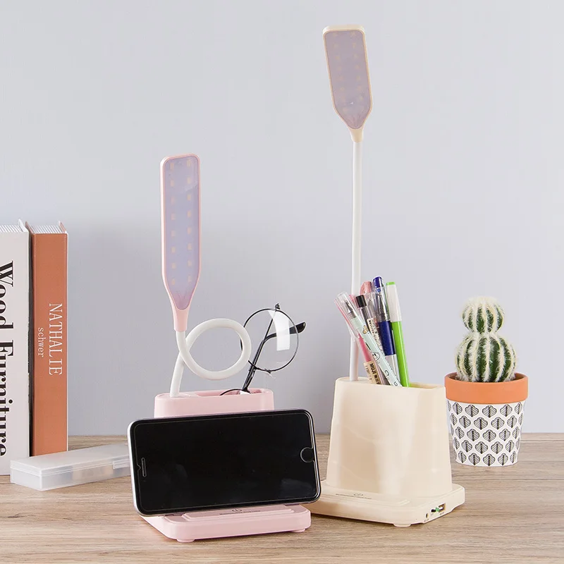 USB Перезаряжаемый Светодиодный настольный светильник с сенсорным затемнением