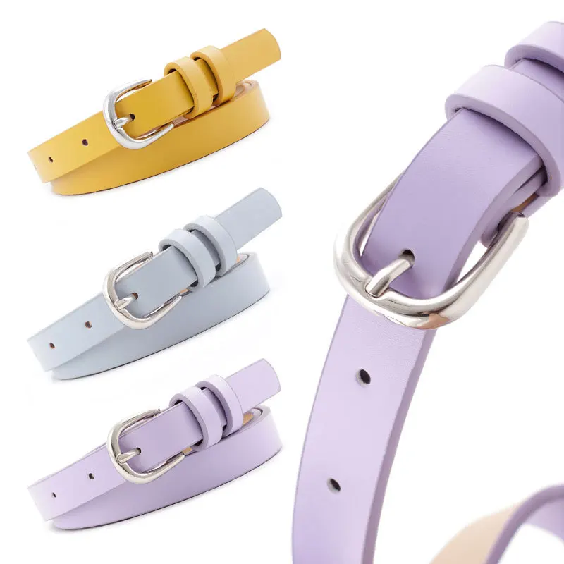 Женский тонкий ремень в стиле Харадзюку роскошный декоративный с пряжкой