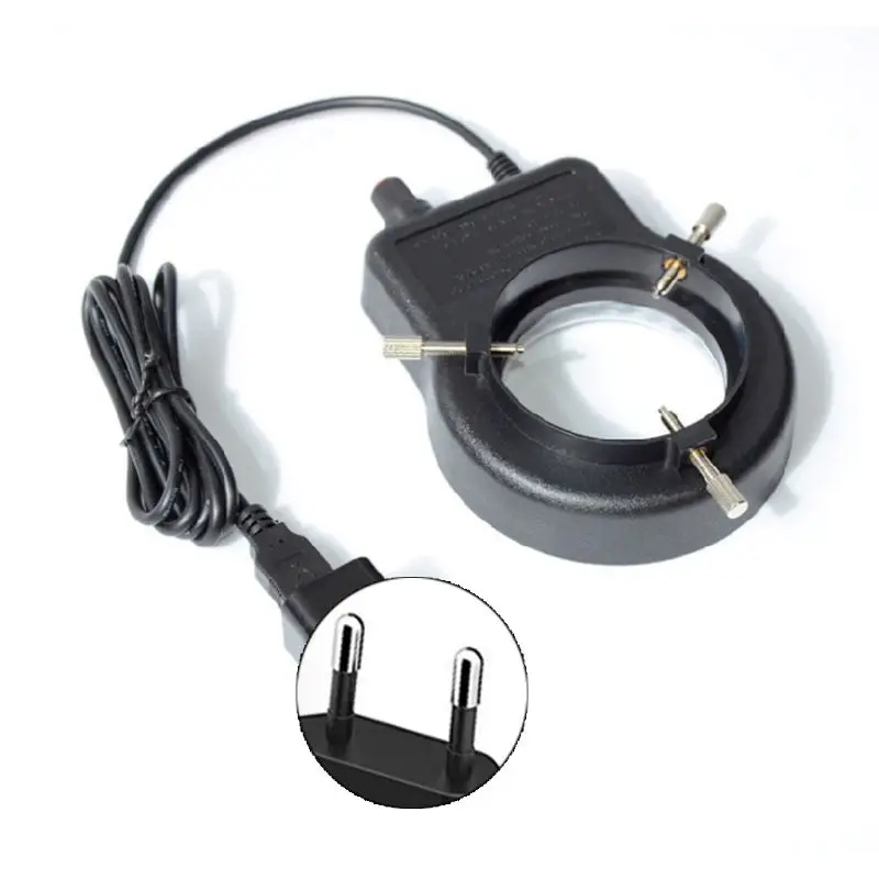 

Microscope Lamp Single Cylinder Binocular Stereo Microscope Ring Lamp Integrated LED Ring Light Source Brightness Adjustable USB