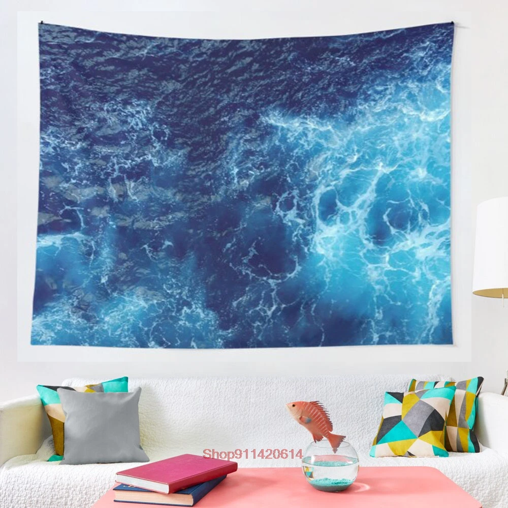

Deep Blue tapestry Yoga Buddha Indian Mandala Tapestry Wall Hanging Boho Decor Macrame Hippie Witchcraft