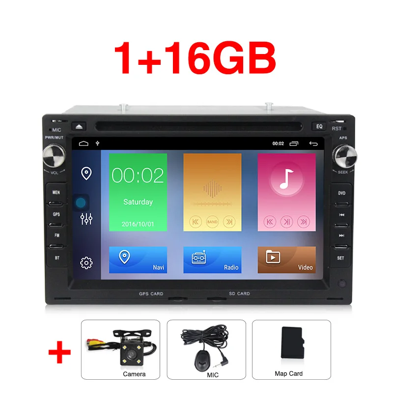 Car dvd camera 2din 2+ 32G Android 9,1 автомобильный dvd-плеер gps навигация для Фольксваген Пассат B5 MK5 Гольф транспортер поло радио FM BT wifi RDS - Цвет: Car dvd camera