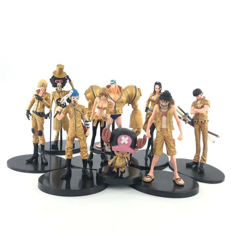 

2 Styles One Piece Luffy Chopper Zoro Franky Action Figure Golden Black 94 Generation PVC Anime Model Collection Birthday Gifts