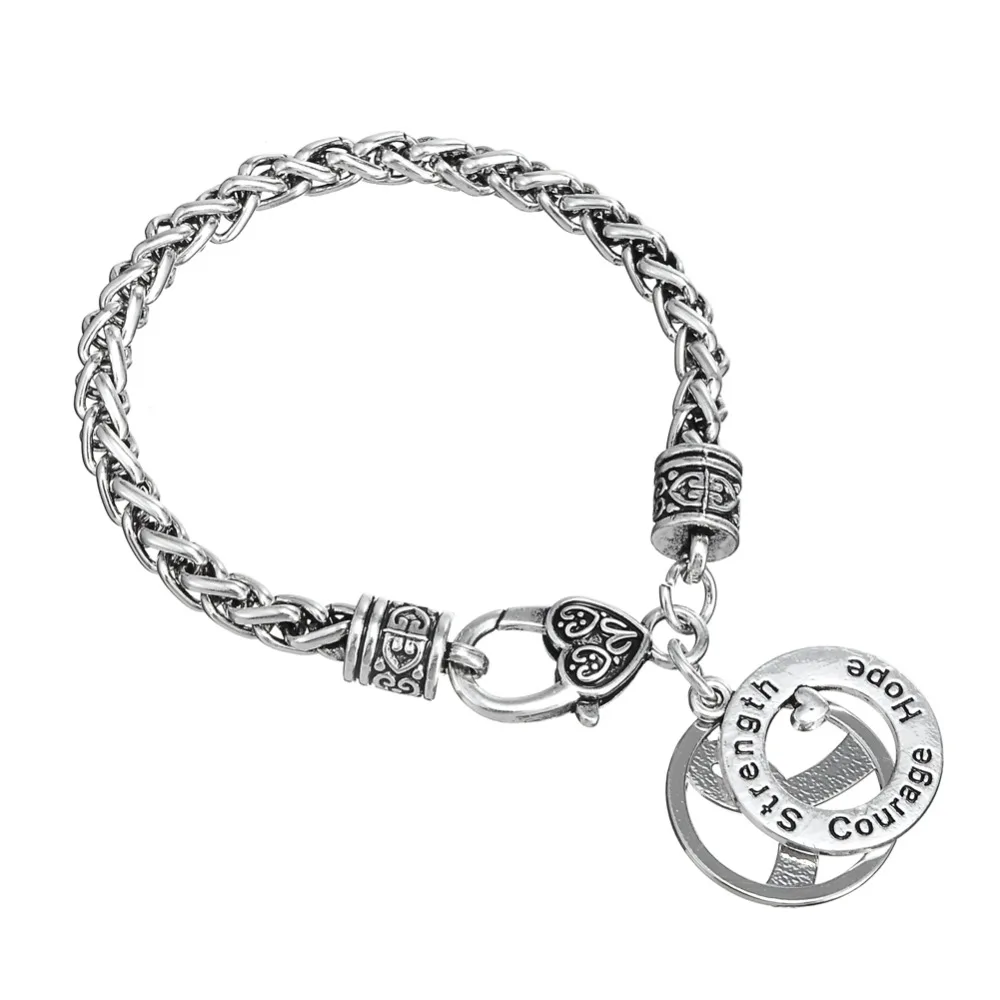 Dawapara осведомленность о раке груди украшения вдохновляющие браслеты сила