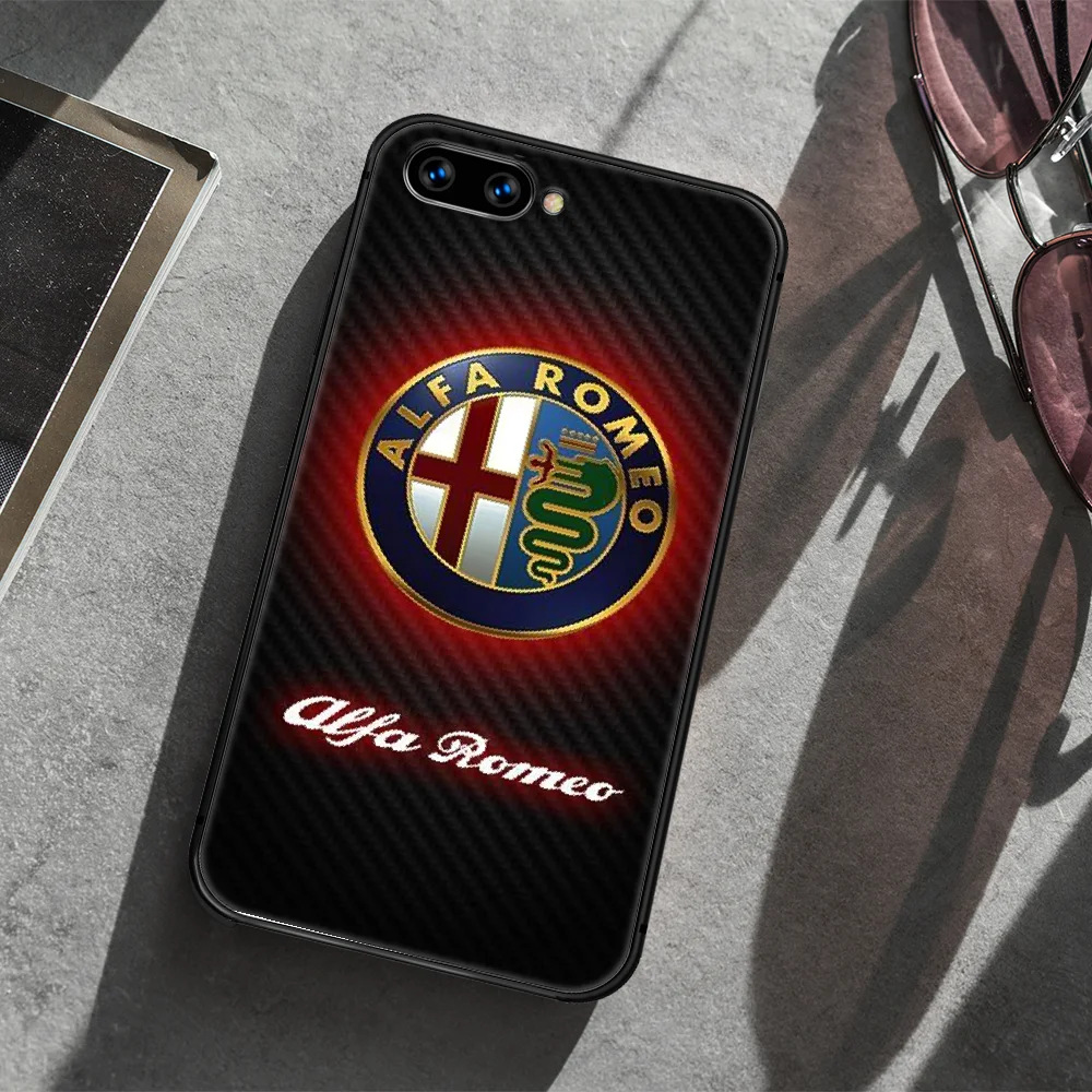 

Alfa Romeo car logo Phone Case Cover Hull For HUAWEI honor 7a 8 8s 8a 8x 9 9x 10 20 i Lite Pro black Shell 3D Bumper Fashion