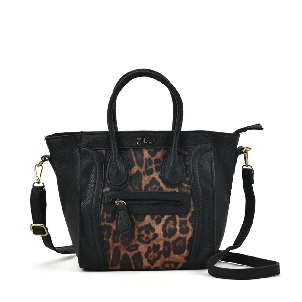 

Women's Leopard Pattern Messenger Handbag Large Capacity Shoulder Strap Detachable Adjustme ZW141011D