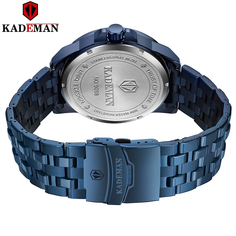 

Top Luxury Brand Stainless Steel Men Watch Black Fashion Military Sport Waterproof 30M Stainless Steel Wristwatch Relogio 2020